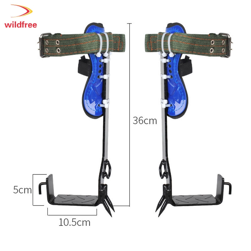 Tree Pole Climbing Spike Set 1/2 Gears Steel Claw Climbing Tree Spikes ...