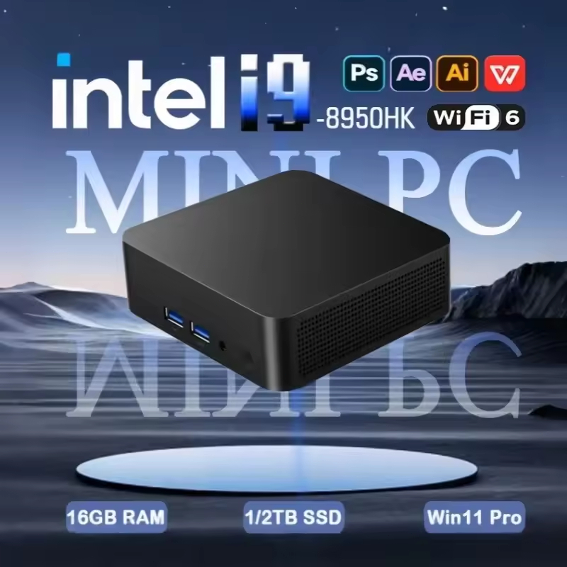 [3year warranty] 2025 Mini PC Windows 11 Pro Intel Core i9 8950HK 16GB