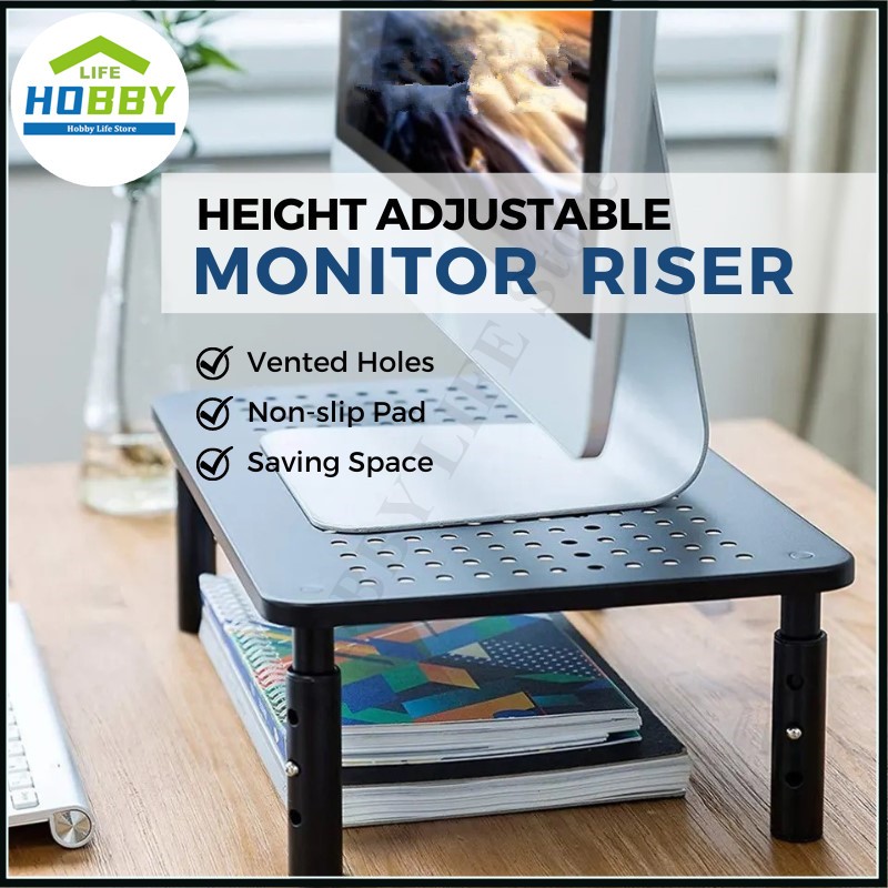 [ STOCK IN MY] Monitor Stand Monitor Riser - Height Adjustable Laptop ...