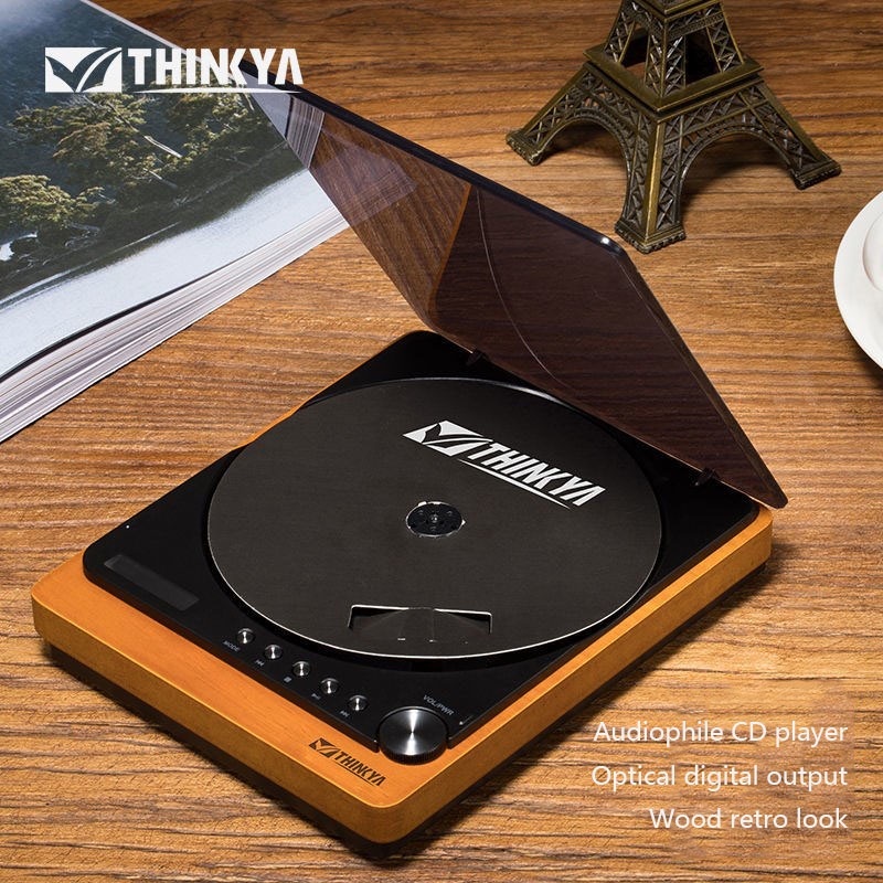 THINKYA CD Player JA-310 Retro&Elegant Portable Home Audio Player ...