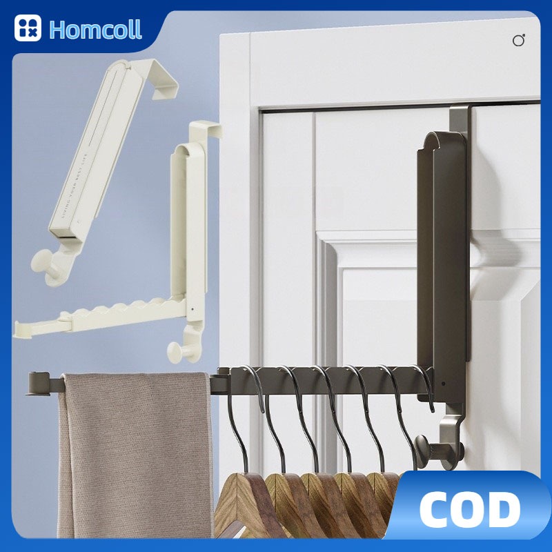 Foldable Wall-Mounted Hanger Storage Rack Door Hanger Hook Drying ...