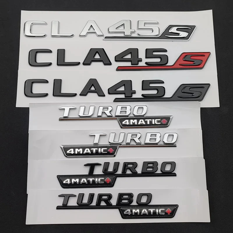 3D ABS Chrome For Mercedes CLA 45 S AMG C117 C118 CLA45S TURBO Car ...