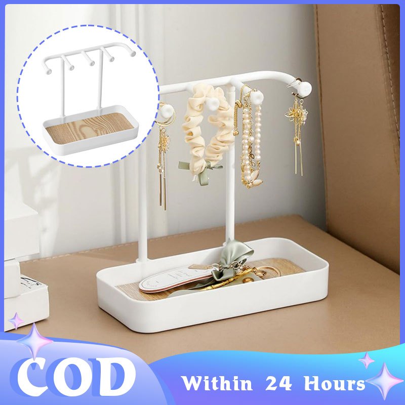 Fashion jewelry storage racks Necklace key chain storage rack Tabletop ...