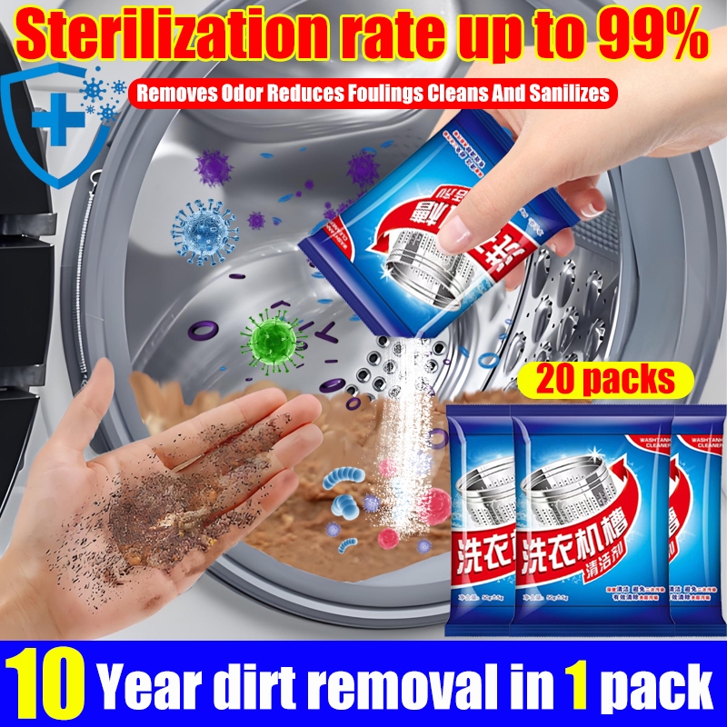 Sterilization rate up to 99% Washing Machine Cleaner 20 packs Washing ...