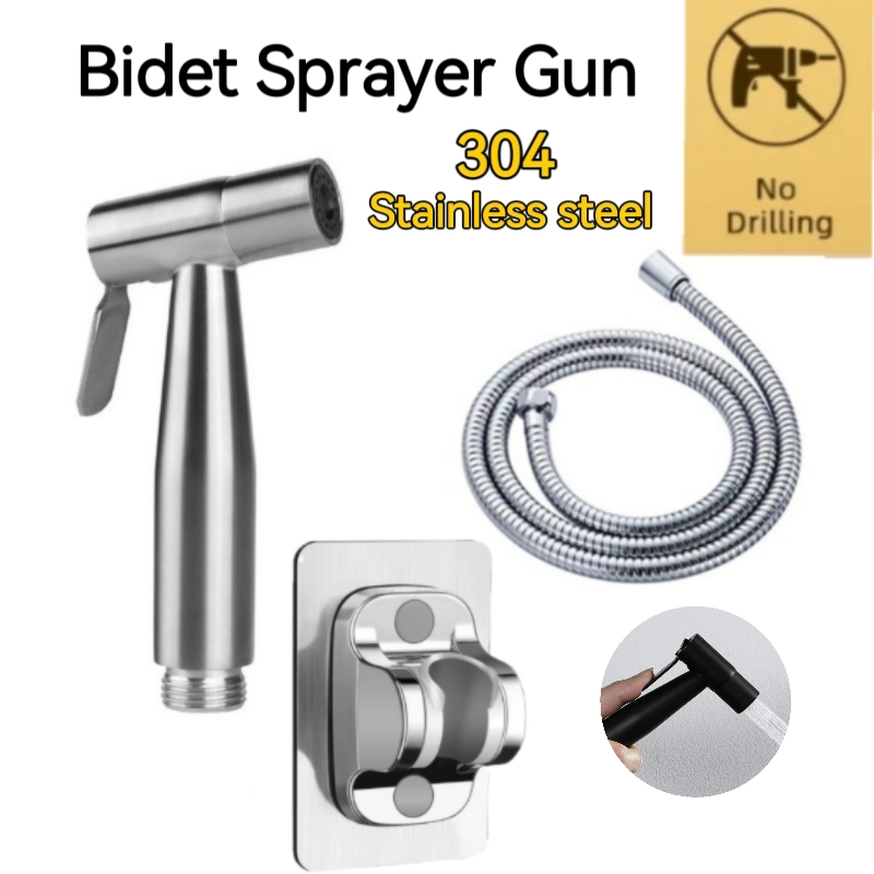 Stainless steel spray gun bathtub Flushing toilet pipe Bidet spray set ...
