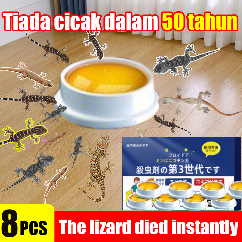 Kill a nest of geckos in 1 second lizard killer 8 pcs/box Racun cicak ...
