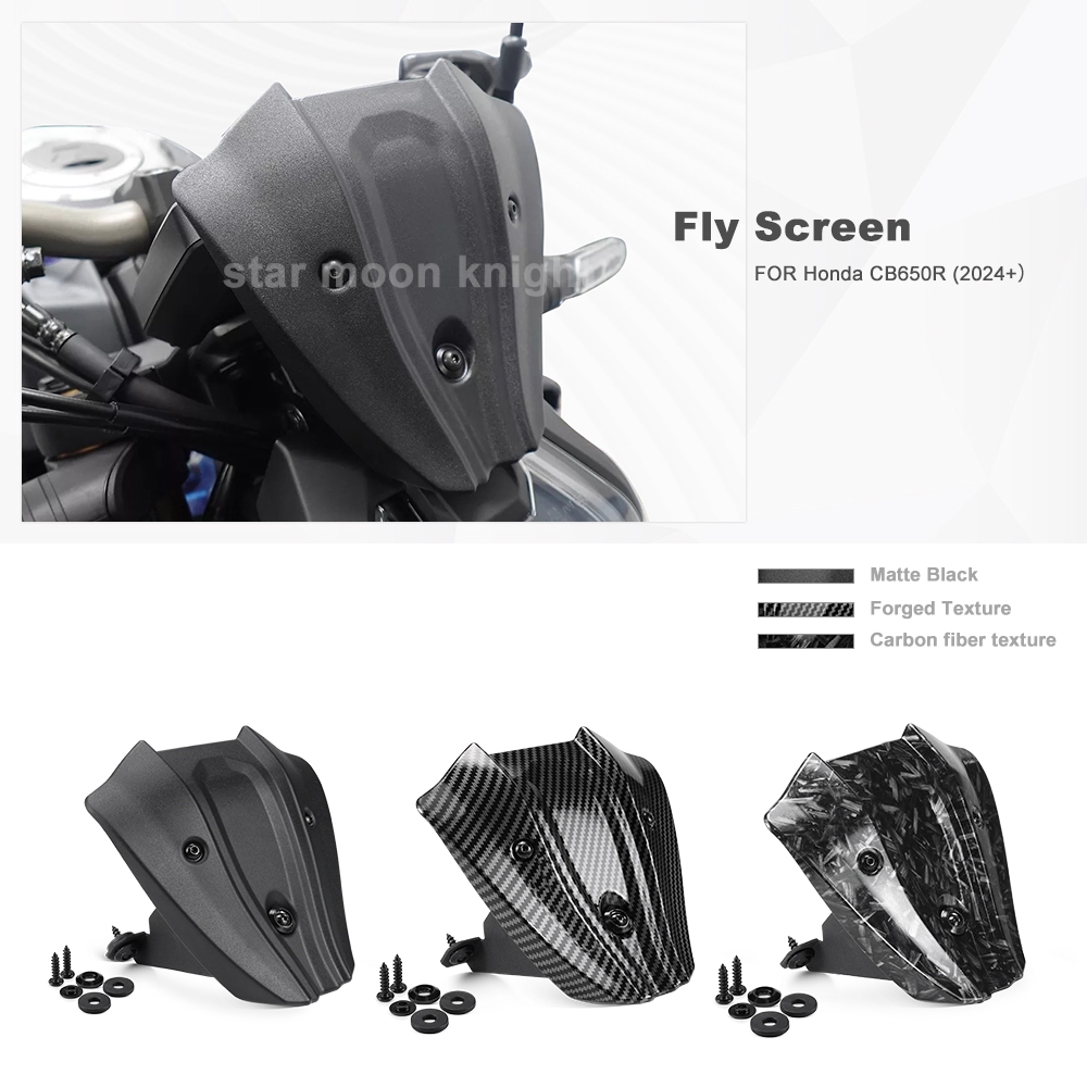 Front Windshield Fairing Windscreen For Honda CB650R CB 650R 2024- Fly ...