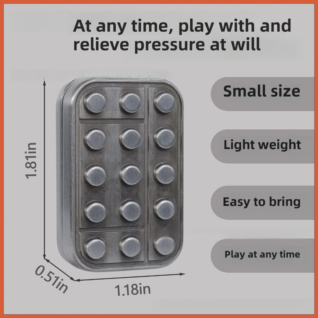 【Ship within 24H】 Metal Magnetic Push Card EDC Unlimited Push Card Pop ...