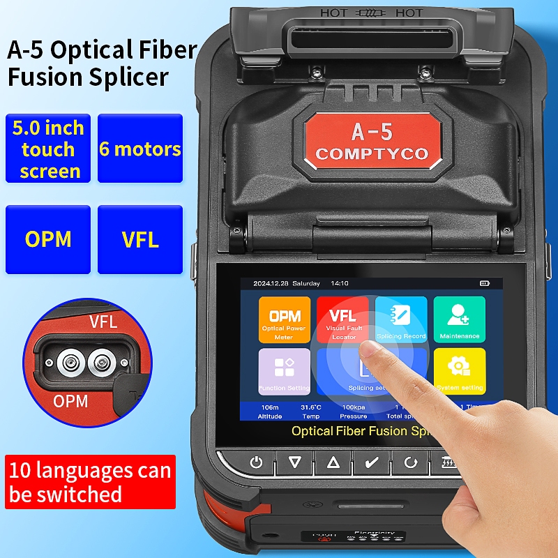 COMPTYCO A-5 Red New 6 Motor Touch Screen Edition Fiber Optic Fusion ...