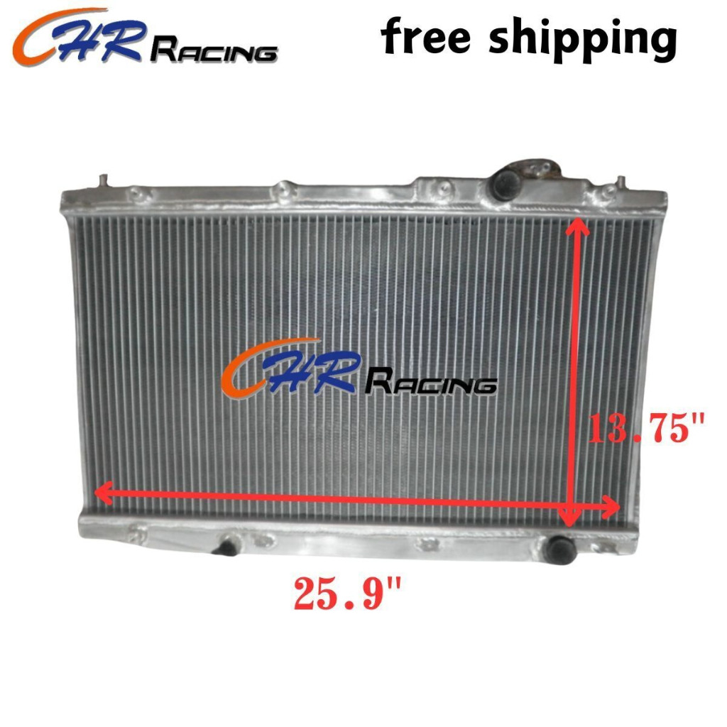 Aluminum Radiator for 2001-2005 Honda Civic Acura Reverb LX EX GX HX L4 ...