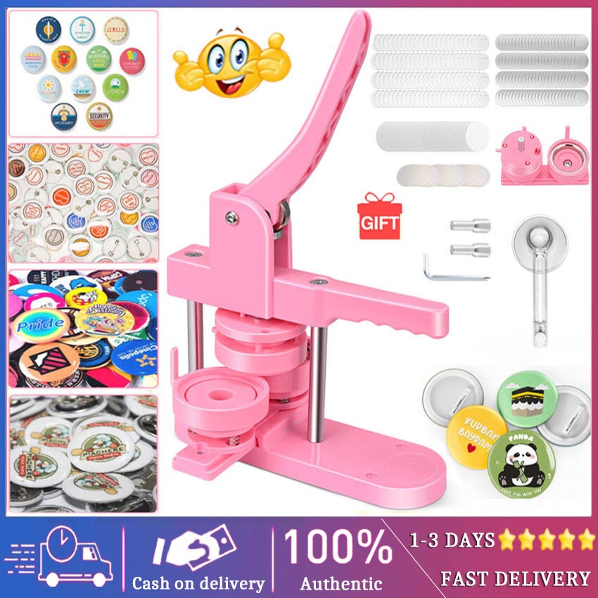 Local delivery+COD 58MM Button Pin Maker Machine Installation-Free 58mm ...