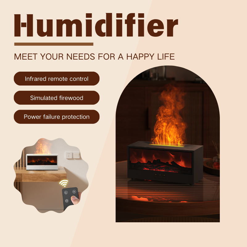 Flame Chimney Aromatherapy Machine Colorful Essential Oil Diffuser ...