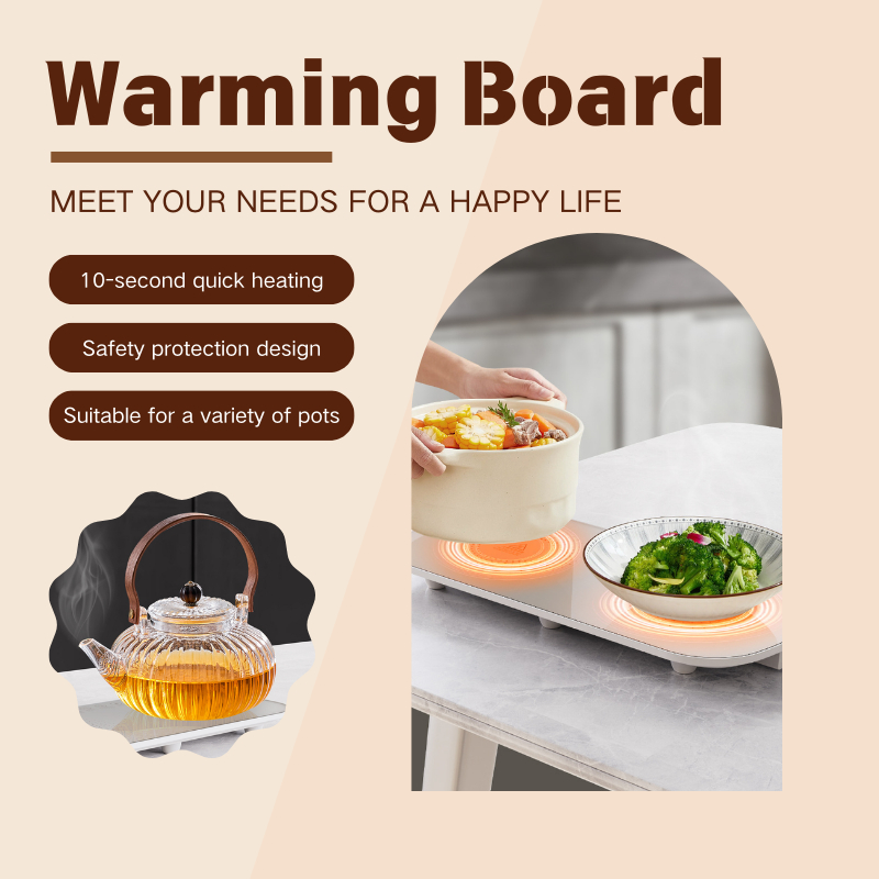 Electric Warming Tray 50W Food Warmer Constant Temperature Table ...