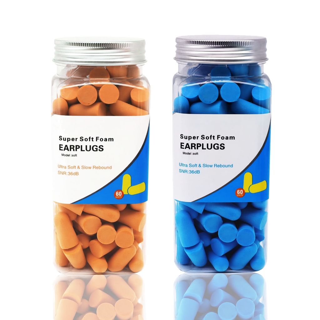 Ultra Soft Foam Earplugs 60 Pairs 36db Noise Cancelling Ear Plugs for ...