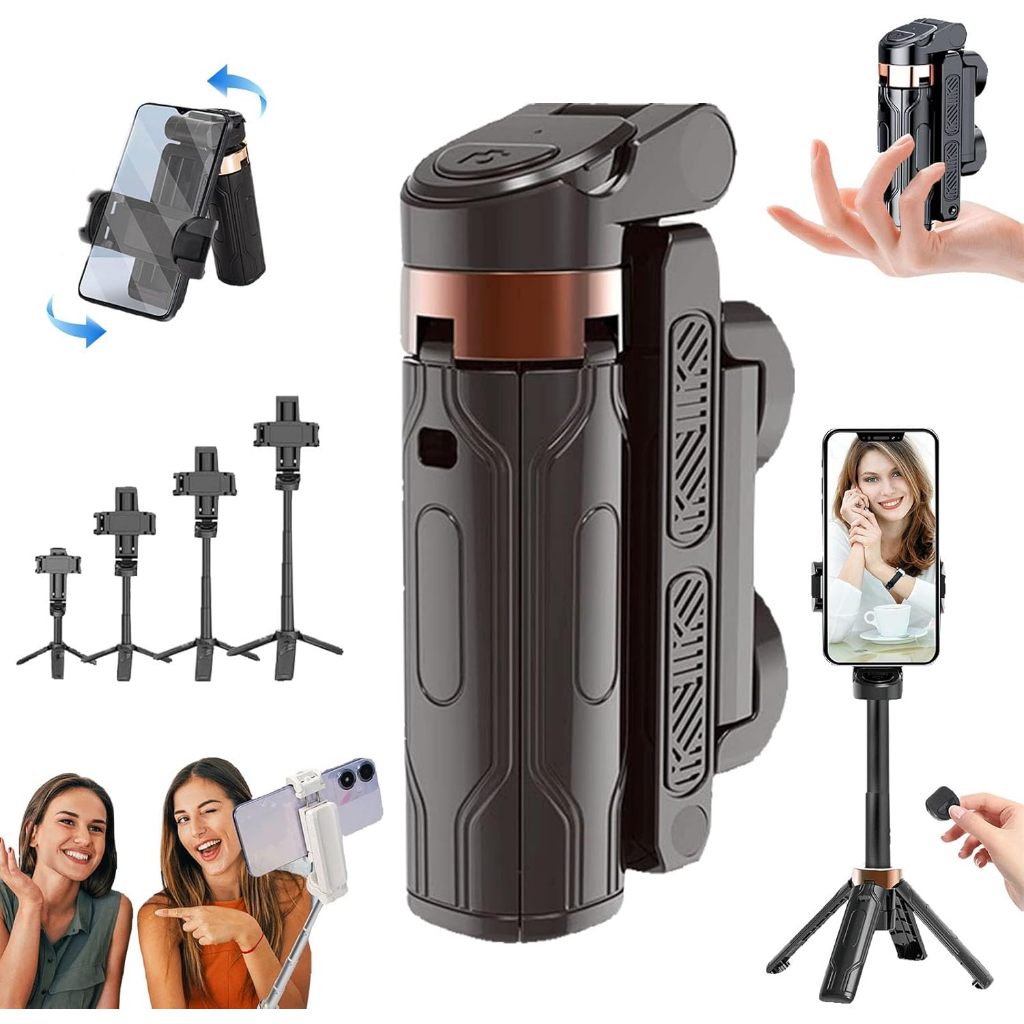 POCKETFLEX MINI-TROED, 2025 neue tragbare 3 in 1 Selfie-Stift und