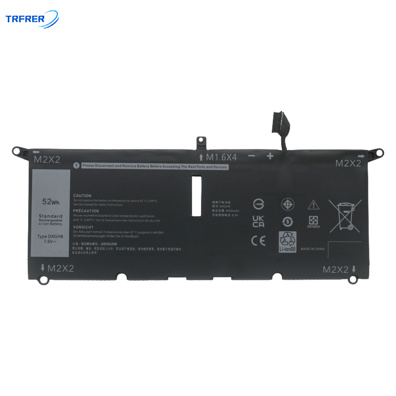 DXGH8 Laptop Battery For DELL XPS 13 9380 9370 7390 2-in-1 7490 G8VCF ...