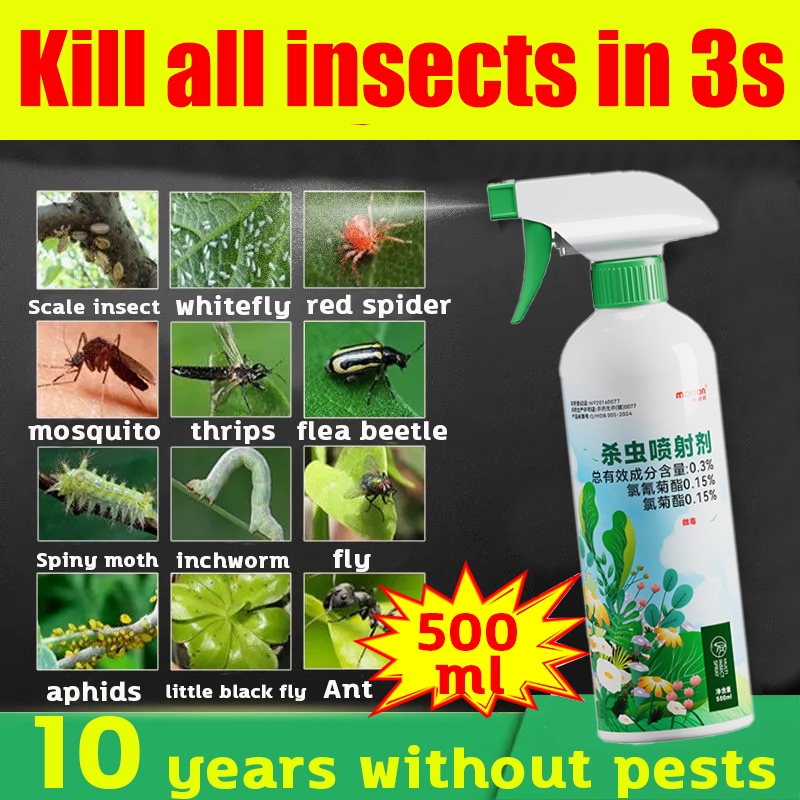 Kill all insects in 3 second racun serangga tanaman 500ml 10 years ...