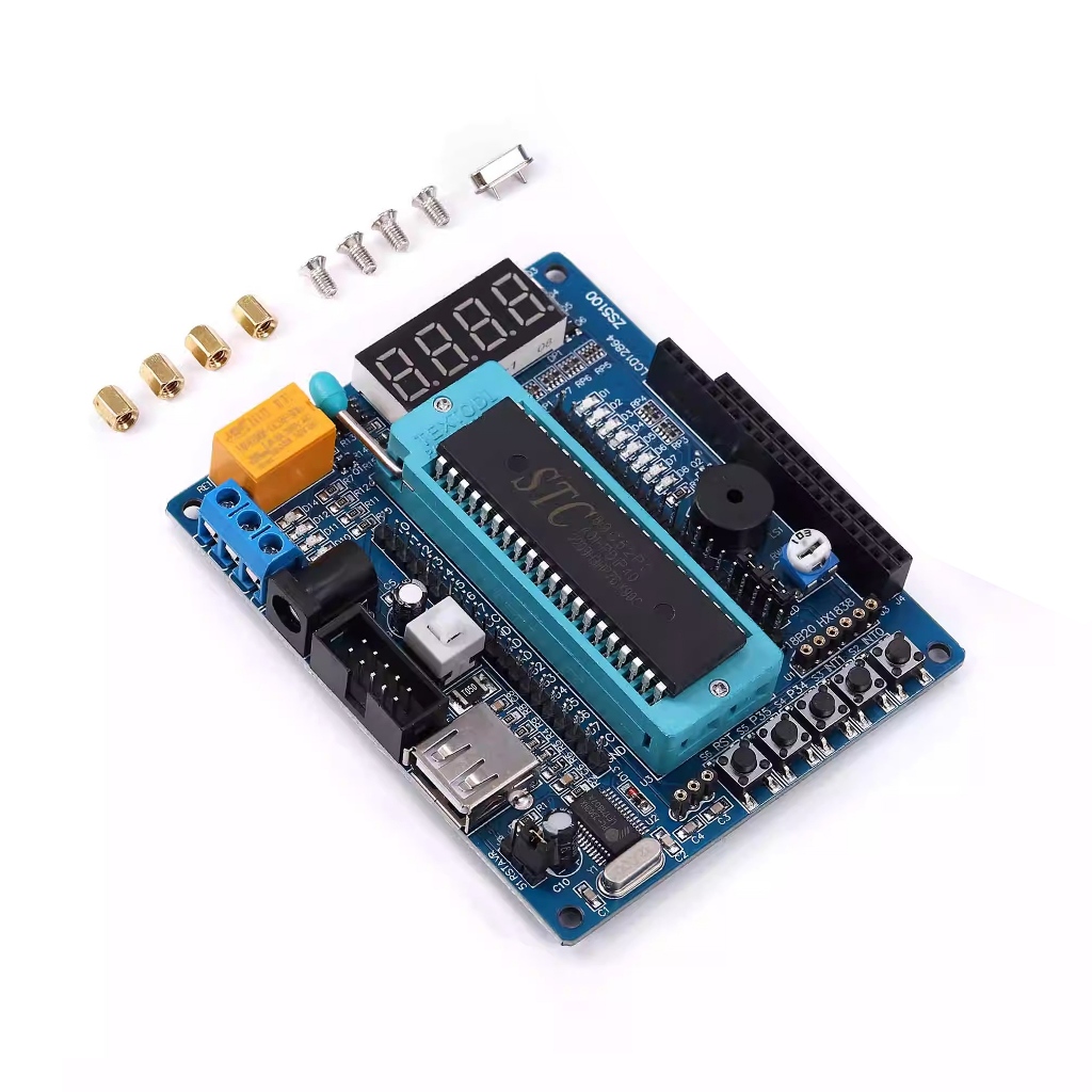 51 Microcontroller Development Board STC89C52 Small System C51 Learning ...