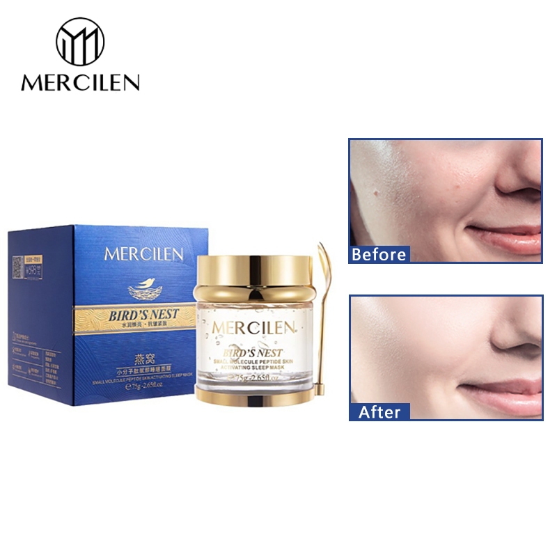 MERCILEN Bird's Nest Small Molecule Peptide Sleeping Mask Hydration ...