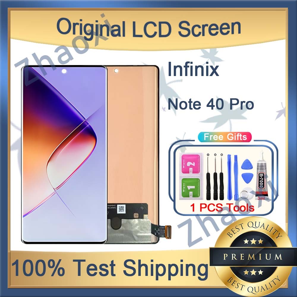 Original AMOLED Infinix Note 40 Pro 4G 5G LCD Display Touch Screen With ...