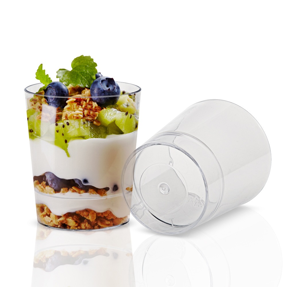 Ready Stock Round Shape Dessert Cup 150ml Mousse Jelly Pudiing Cup ...