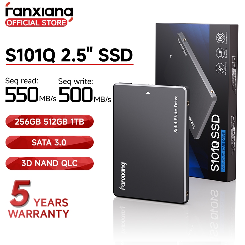 Fanxiang S101Q QLC 2.5″ SATA SSD 256GB 512GB 1TB Solid State Drive