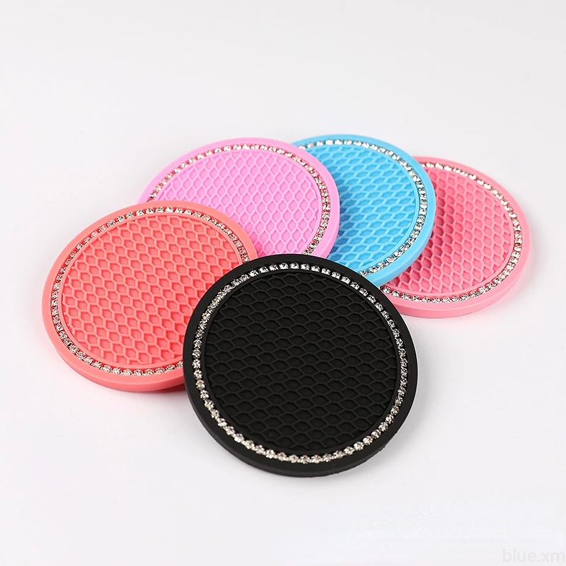 [ready stock] Car Coaster PVC Travel Auto Cup Mats Insert Coaster ...