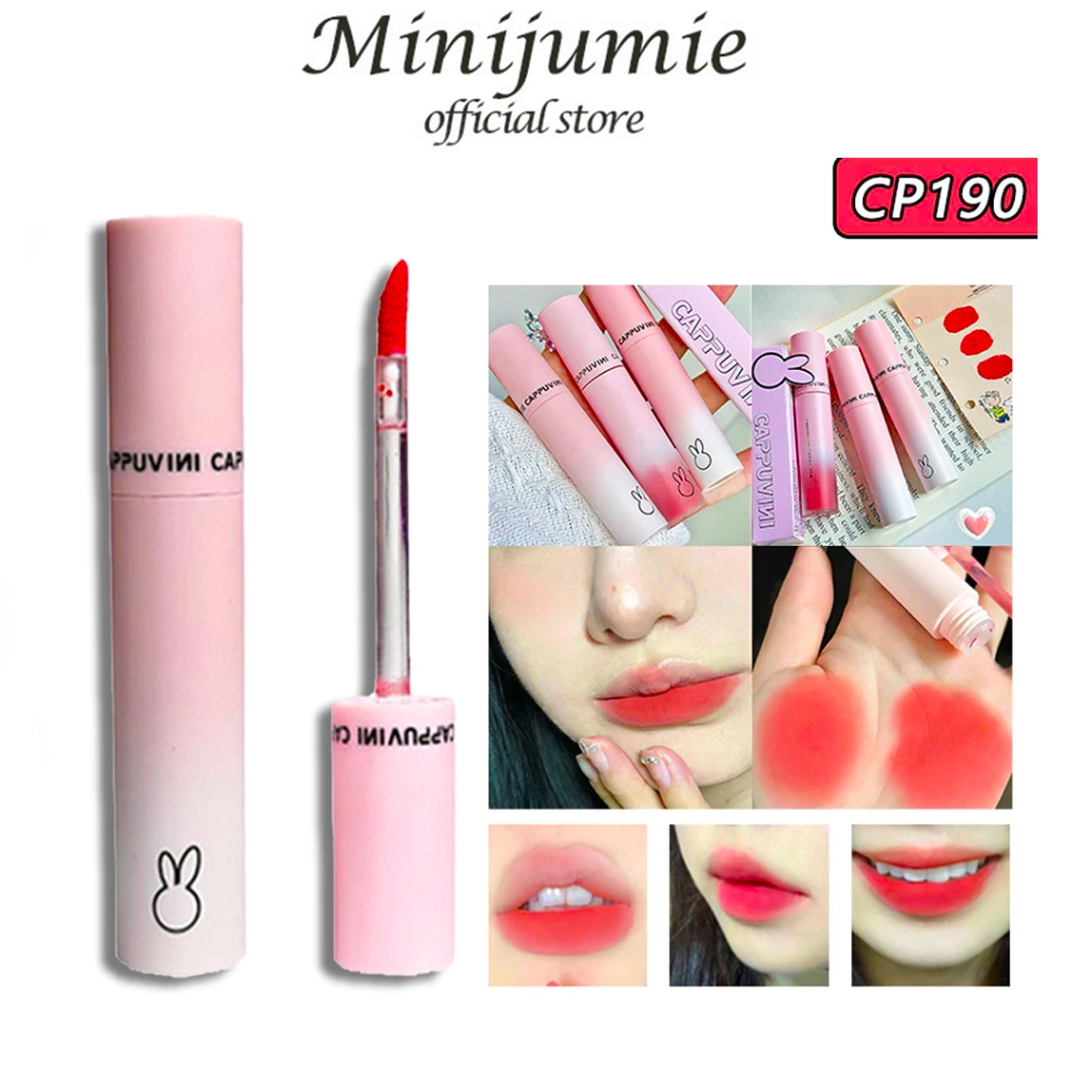 CAPPUVINI Pink Rabbit Liquid Lipstick Soft Matte Pink Nude lip clay ...