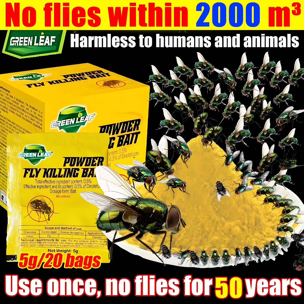【READY STOCK】No flies within 2000 m³ Fly Killer Flies Killing Bait ...
