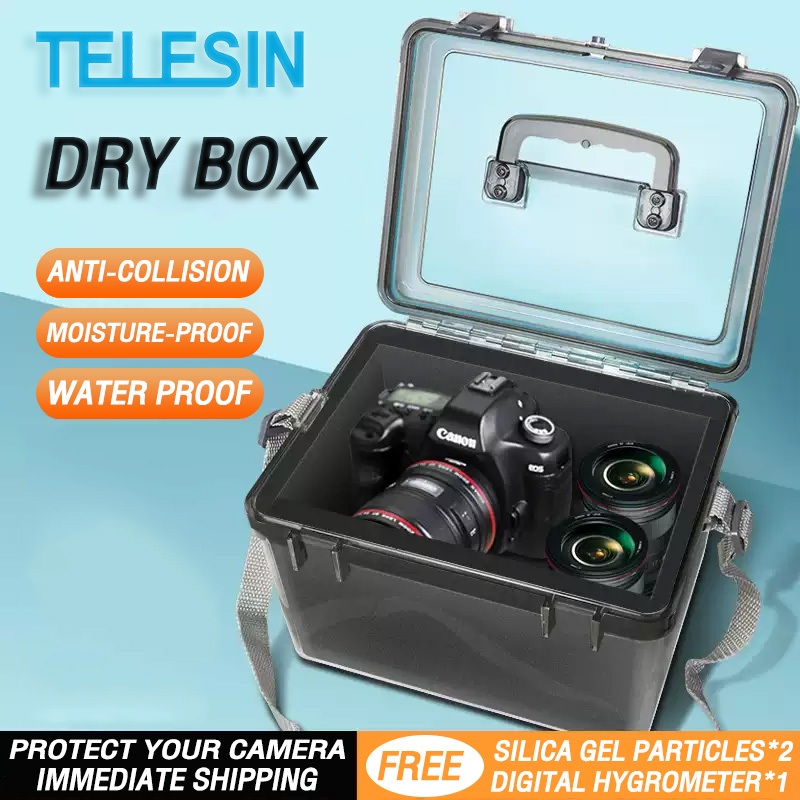 camera dry box storage box Digital hygrometer Silica Gel Desiccant ...