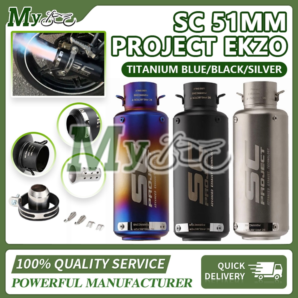 Universal R15 R25 MT15 MT09 Motorcycle SC Project Pipe Ezkos Exhaust ...