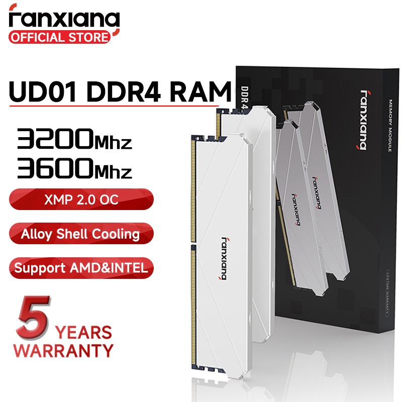 Fanxiang UD01 RAM DDR4 Gaming Memory 3200Mhz 3600Mhz For PC