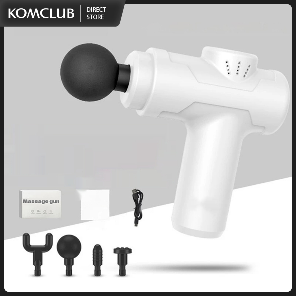 Massage Gun 6 Speeds fascia gun With 4 Massage Heads Foot Neck Massager ...