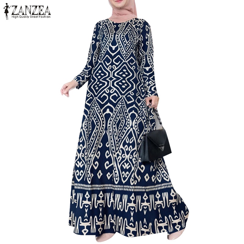 flower print long sleeve dress Stine Goya Voluminous Puff Sleeve Dress Wild Flowers