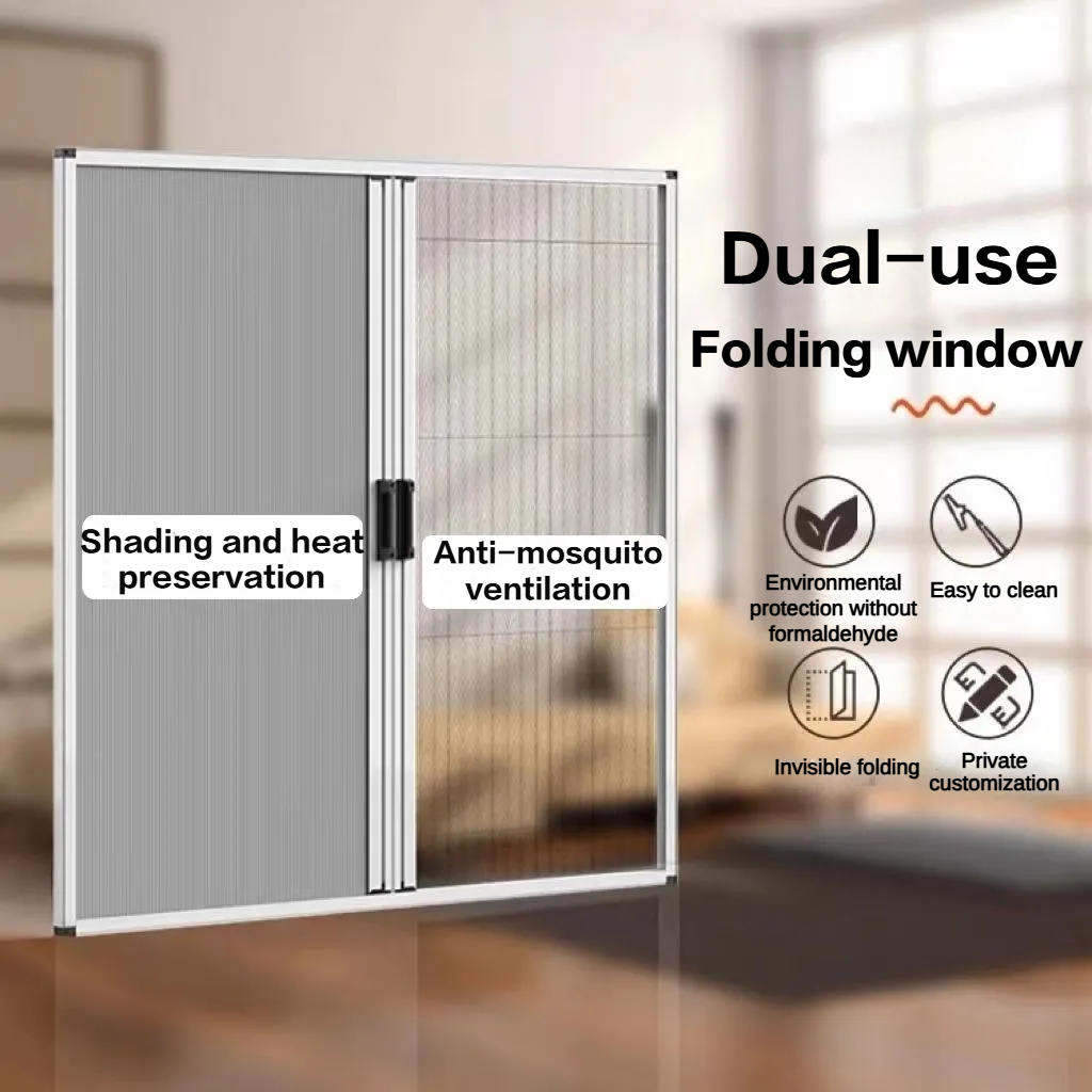 Fold Invisible Screen Window Perforation-Free Aluminum Alloy Sliding ...