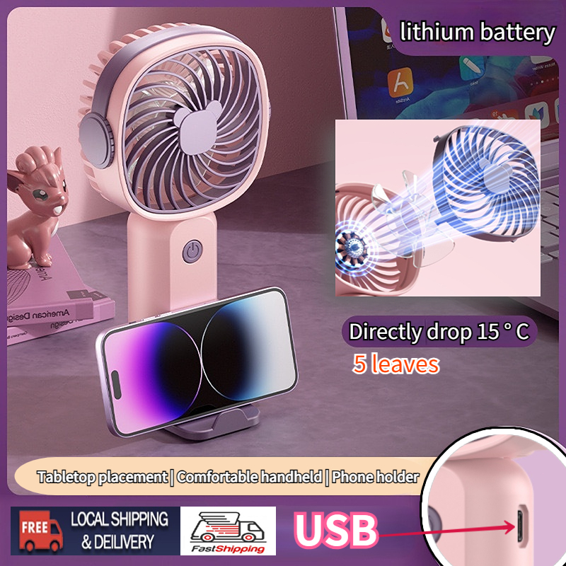 2025Upgraded Fan Portable USB Fan Portable Fan Strong Wind Handheld Fan ...