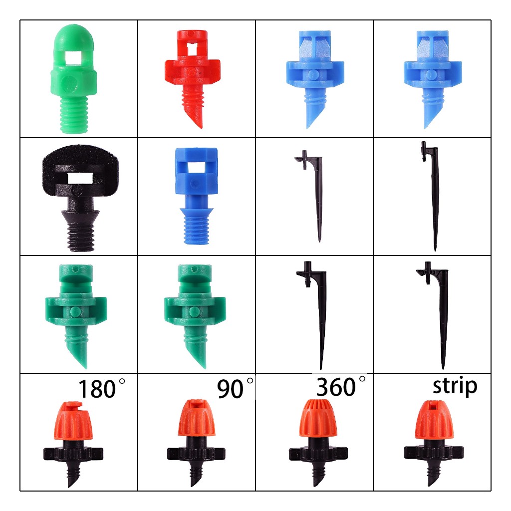 90°/180°/360° Micro Sprayer Irrigation Sprinkler 6mm Hose Garden ...