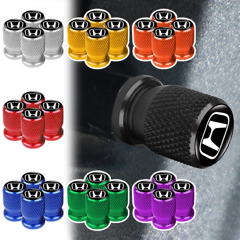 4pcs Threaded Styling Car Tire Anti-dust Cap Screw-on Car Logo Wheel ...