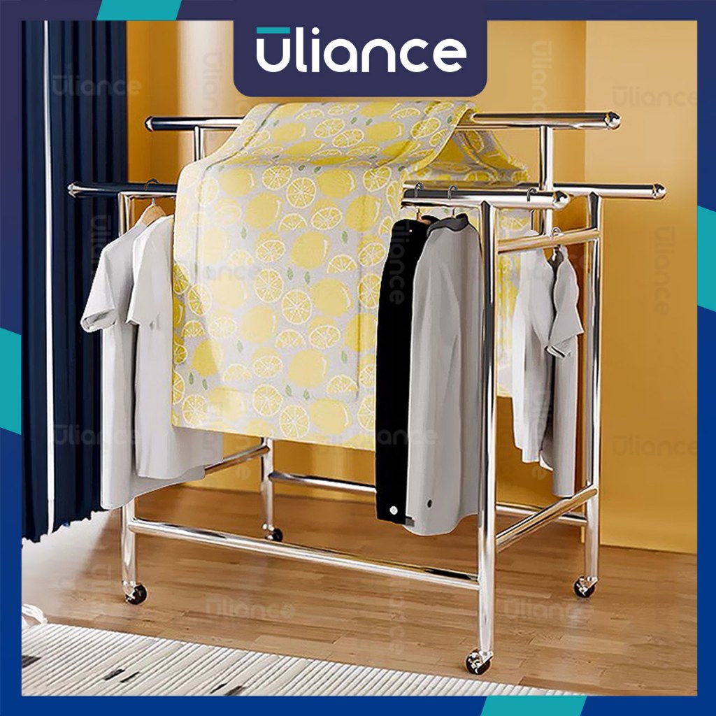 Uliance Thickened Stainless Steel Clothes Drying Rack – Adjustable ...