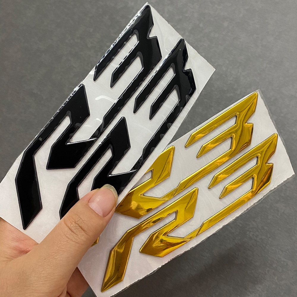 For YAMAHA R3 TMAX 530 550 R3 R25 3D Fuel Tank Logo Side Panel Badge ...
