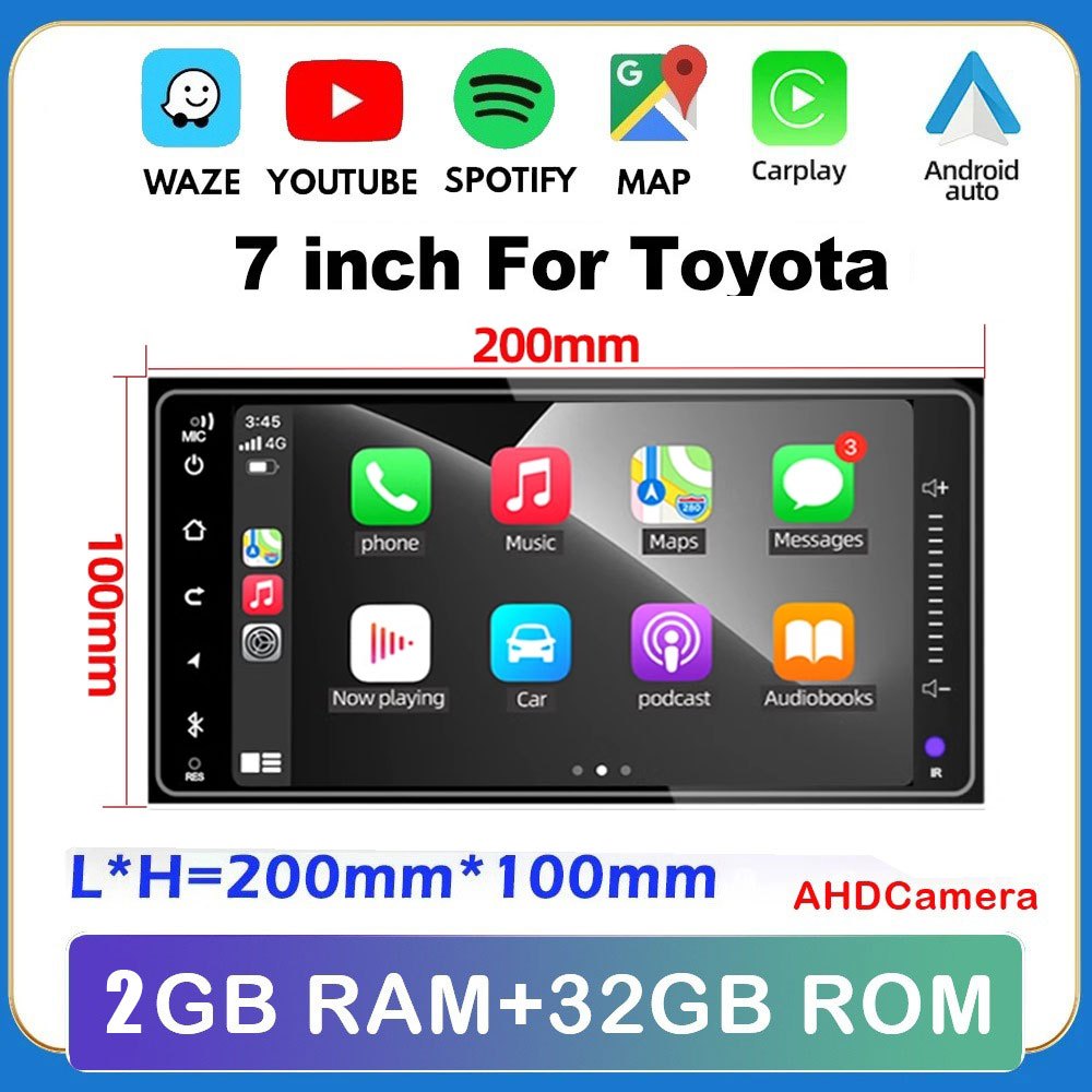 toyota Dedicated Vios Camry 7-Inch Android Multimedia Player Radio ...