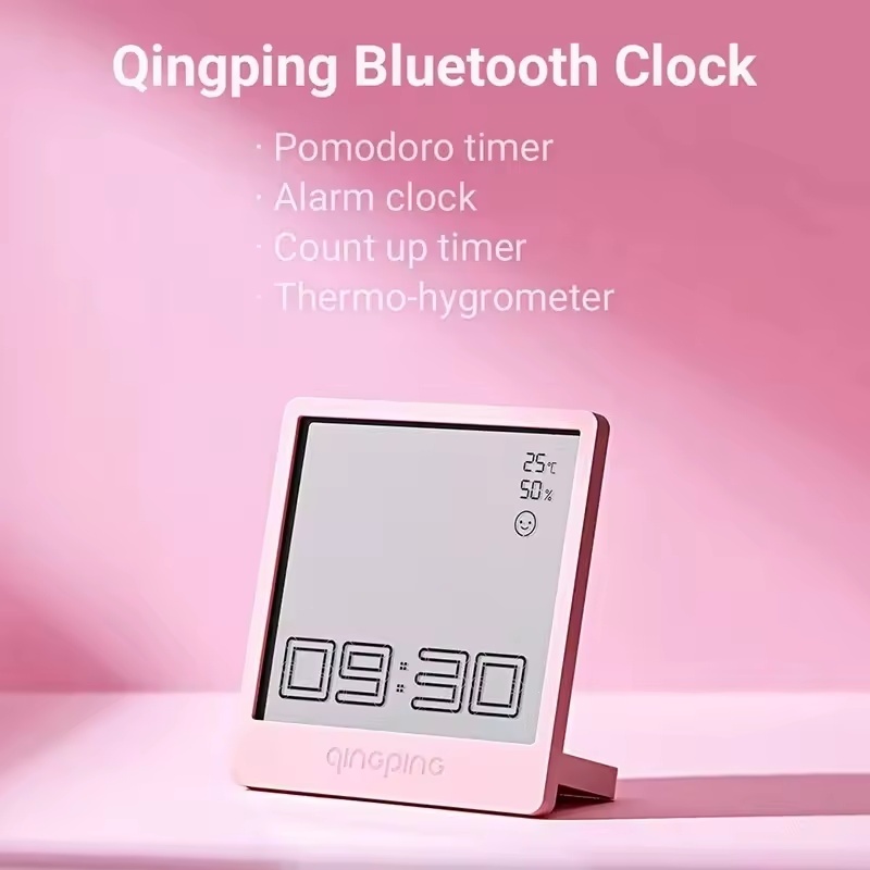 QINGPING Bluetooth Alarm Clock Pomodoro Timer Temperature Humidity ...