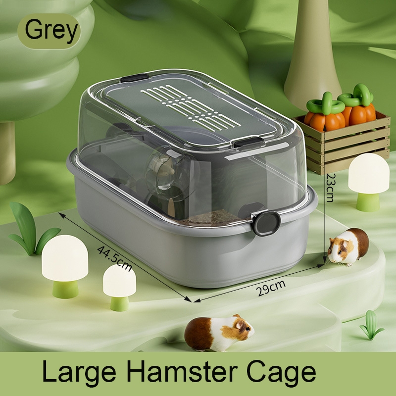 Image showcasing Transparent Panoramic Extra-Large Space Luxury Hamster Cage Villa ...