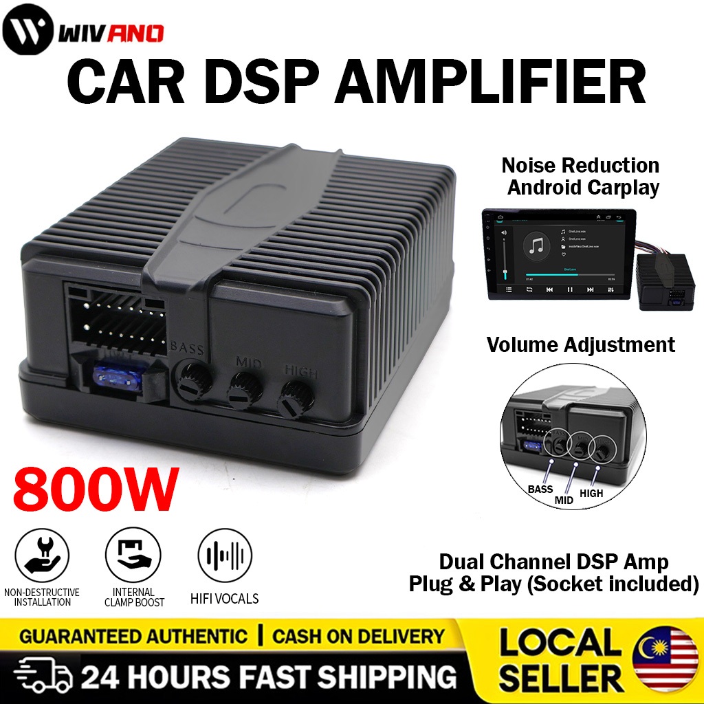 Dsp Amplifier 800w 2 Channel Android Audio Processor Power Boost Of All