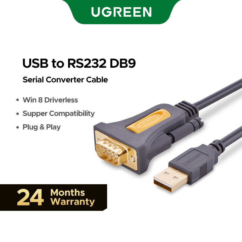 UGREEN USB to RS232 COM Serial PDA 9 DB9 Pin Cable Adapter with PL2303 ...