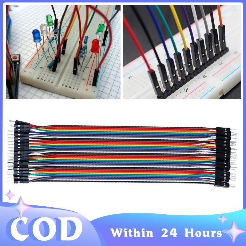 3Pcs 20cm/30cm 40Pins Jumper Wire DuPont Wire (Male M-M) For DIY ...