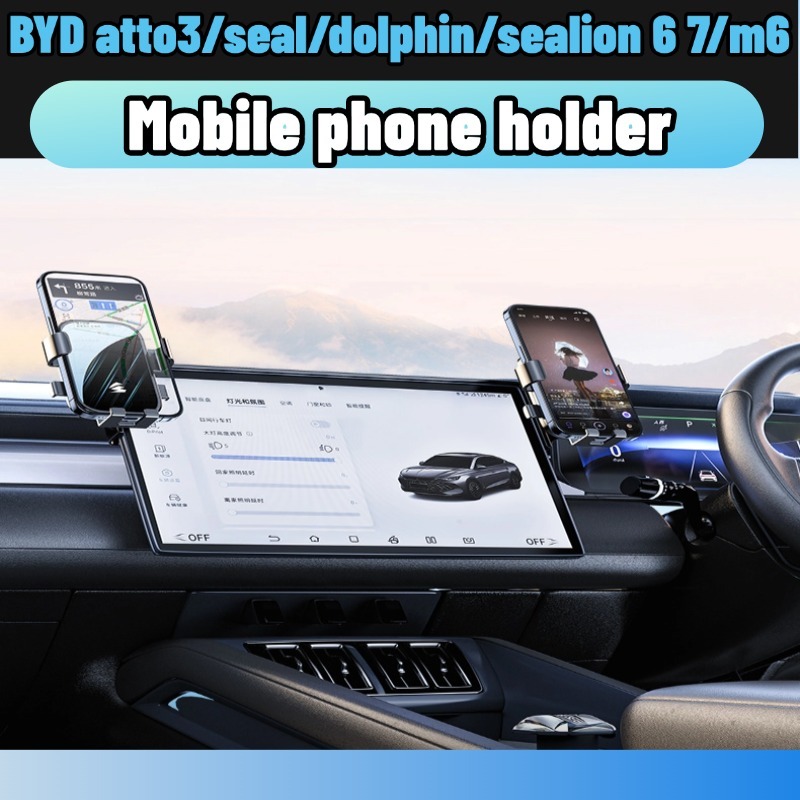 Byd seal/sealion 6 7/m6/dolphin/atto 3/atto 2 Car Phone Holder Display ...