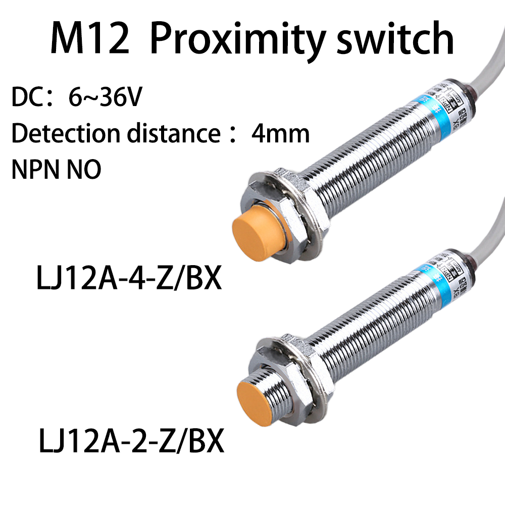 Proximity switch LJ12A3-4-Z/BX inductive M12 two or three wire npn ...