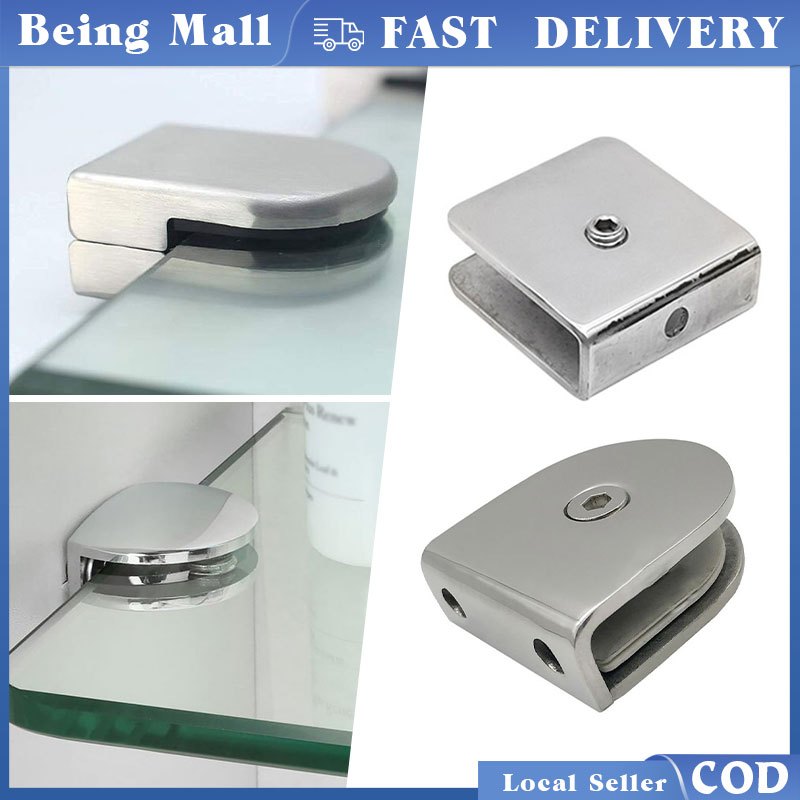 Glass Hinge Showcase Clip 90 Glass Holder Stainless Glass Clamp Glass ...
