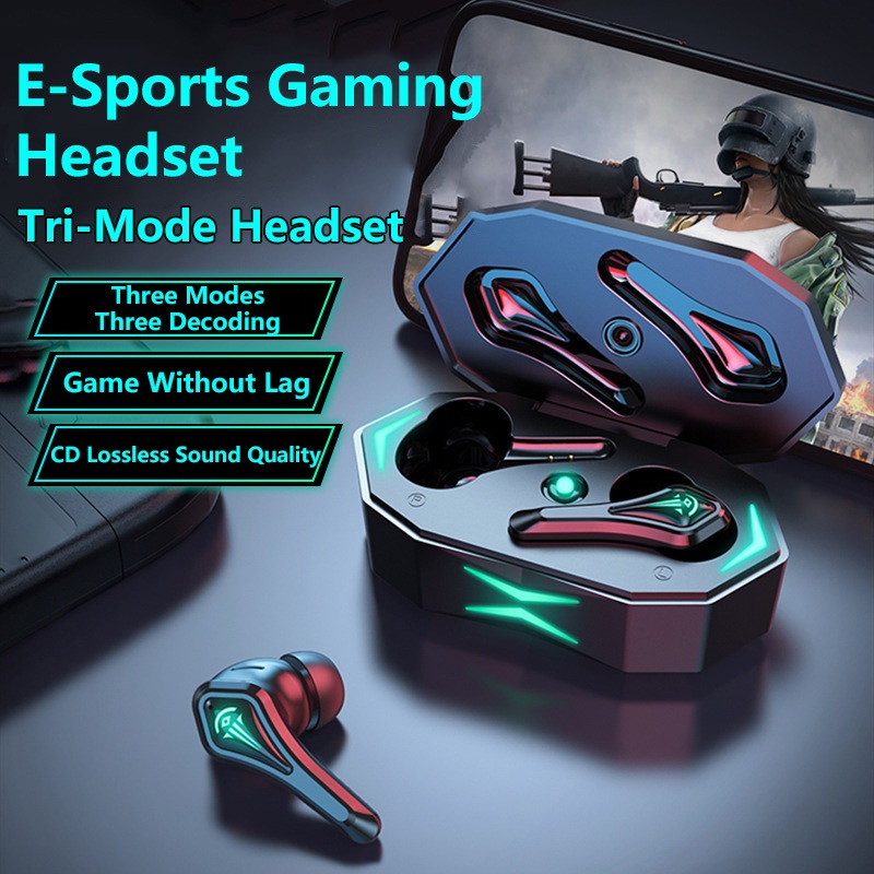 2025 NEW Three Mode Wireless Earphone Bluetooth 5.2 Gaming Headset ...